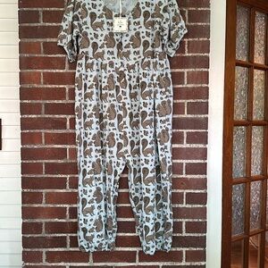 Kate Quinn High Waisted short sleeve romper